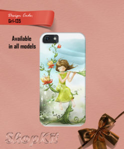 Girl singing while sitting on tree design for iphone 6S cover case