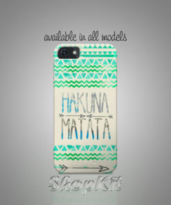 Hakuna Matata wrriten with colorful pattern mobile cover