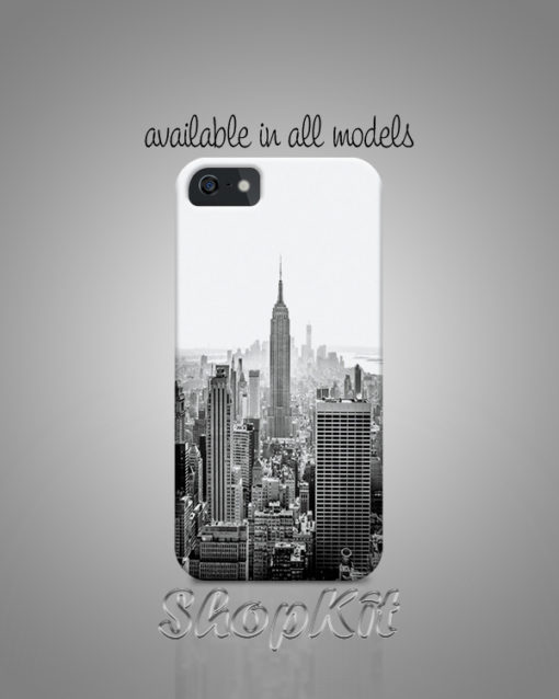 B&W New York Sky Scrapers Mobile cover