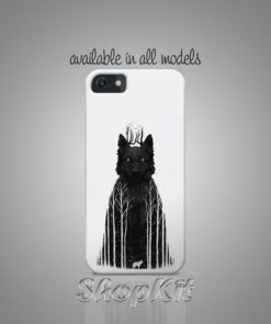 Double Exposure of Game of thrones with wolf