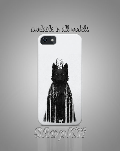 Double Exposure of Game of thrones with wolf
