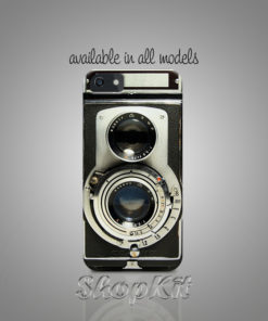 Antique Camera design printed on customize mobile cover.