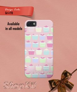 Colorful cupcakes pattern for customize mobile cover