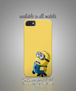Minion at the bottom of custom made mobile cover