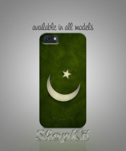 pakistani green flag on customize mobile cover