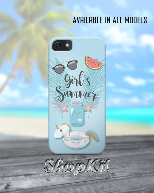 girls summers mashup mobile cover