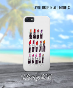 lipstick shades on mobile cover