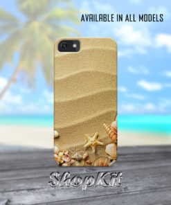 shells on sand mobile cover