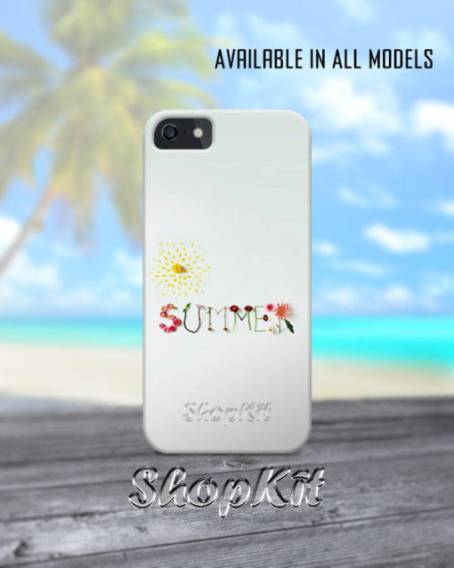 summer written with fruits typography Customize Mobile Cover