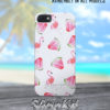 flamingoes and watermelon customize mobile cover