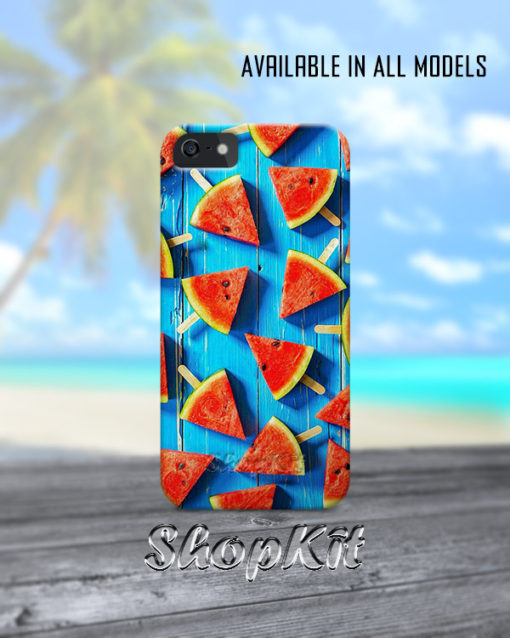 top view of watermelon stick Customize Mobile Cover